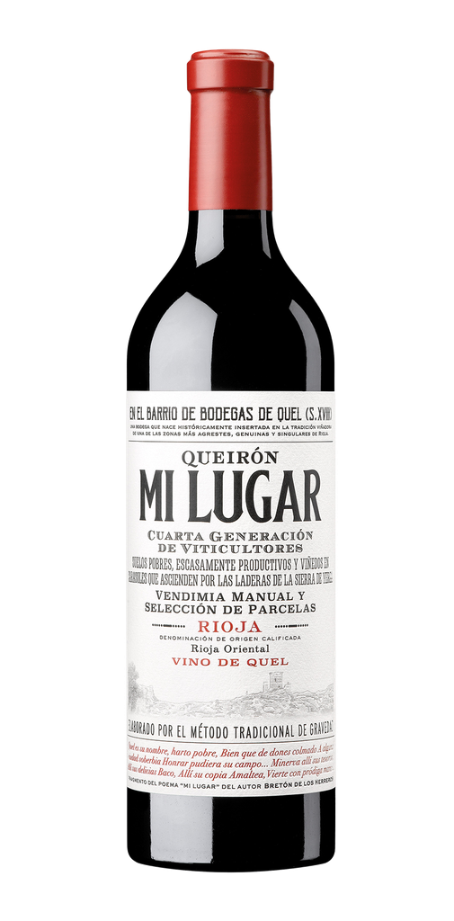 [FE26-112] QUEIRON - Mi Lugar - Rioja Oriental - Vino de Quel in luxe geschenkdoos met 2 glazen